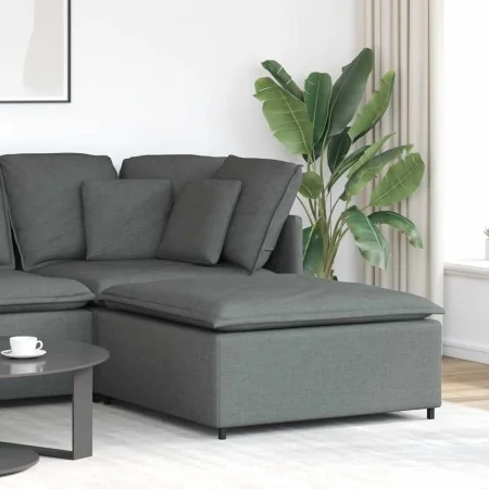 Sofá modular con reposapiés, módulo gris oscuro, 100x100x48 cm | Foro24.es | Tu tienda online para hogar, jardín y más Foro24.es