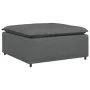 Sofá modular con reposapiés, módulo gris oscuro, 100x100x48 cm | Foro24.es | Tu tienda online para hogar, jardín y más Foro24.es