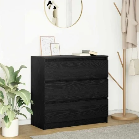 Aparador de madera de roble negro 80x35x76 cm von , Sideboards - Ref: Foro24-861734, Preis: 100,53 €, Rabatt: %