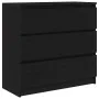 Aparador de madera de roble negro 80x35x76 cm von , Sideboards - Ref: Foro24-861734, Preis: 100,53 €, Rabatt: %