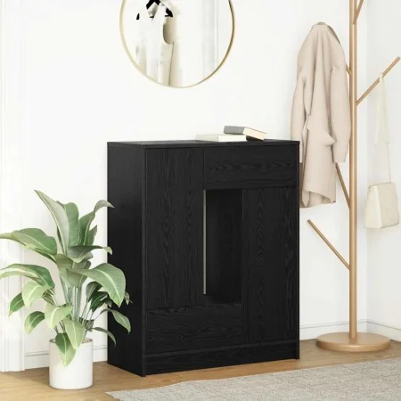 Aparador con cajones y puertas roble negro 73x31x90 cm von , Sideboards - Ref: Foro24-861851, Preis: 104,45 €, Rabatt: %