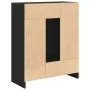 Aparador con cajones y puertas roble negro 73x31x90 cm von , Sideboards - Ref: Foro24-861851, Preis: 104,45 €, Rabatt: %