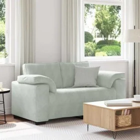 Sofá Loveseat gris claro 120 cm terciopelo von , Sofas - Ref: Foro24-4105257, Preis: 216,11 €, Rabatt: %