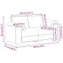 Sofá Loveseat gris claro 120 cm terciopelo von , Sofas - Ref: Foro24-4105257, Preis: 216,11 €, Rabatt: %