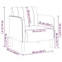 Sillón con reposabrazos terciopelo amarillo 54 cm | Foro24.es | Tu tienda online para hogar, jardín y más Foro24.es