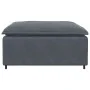 Sofá modular con reposapiés, módulo gris oscuro, 100x100x48 cm by , Unidades para sofás seccionales - Ref: Foro24-4104490, Pr...