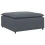 Sofá modular con reposapiés, módulo gris oscuro, 100x100x48 cm by , Unidades para sofás seccionales - Ref: Foro24-4104490, Pr...