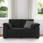 Sofá Loveseat Terciopelo Negro 120 cm de , Sofás - Ref: Foro24-4105262, Precio: 213,67 €, Descuento: %