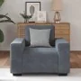 Sillón de terciopelo gris oscuro 60 cm de , Sofás - Ref: Foro24-4105248, Precio: 165,31 €, Descuento: %
