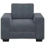 Sillón de terciopelo gris oscuro 60 cm de , Sofás - Ref: Foro24-4105248, Precio: 165,31 €, Descuento: %