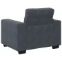 Sillón de terciopelo gris oscuro 60 cm de , Sofás - Ref: Foro24-4105248, Precio: 165,31 €, Descuento: %
