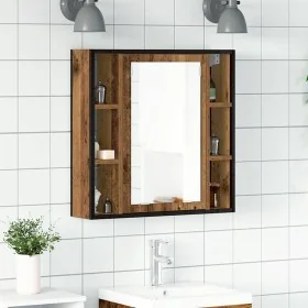 Mueble de baño con espejo de madera antigua 60x16x60 cm by , bathroom vanities - Ref: Foro24-862226, Price: 62,07 €, Discount: %