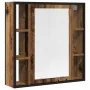 Mueble de baño con espejo de madera antigua 60x16x60 cm von , Badezimmerwaschtische - Ref: Foro24-862226, Preis: 62,93 €, Rab...