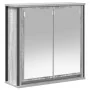 Mueble de baño de pared con espejo gris Sonoma 60x21x60 cm de , Tocadores de baño - Ref: Foro24-861900, Precio: 67,45 €, Desc...
