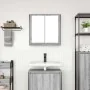 Mueble de baño de pared con espejo gris Sonoma 60x21x60 cm de , Tocadores de baño - Ref: Foro24-861900, Precio: 67,45 €, Desc...