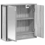 Mueble de baño de pared con espejo gris Sonoma 60x21x60 cm de , Tocadores de baño - Ref: Foro24-861900, Precio: 67,45 €, Desc...