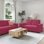 Juego de sofás con cojines 3 piezas terciopelo rojo tinto by , Sofas - Ref: Foro24-3324622, Price: 608,45 €, Discount: %