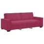 Juego de sofás con cojines 3 piezas terciopelo rojo tinto by , Sofas - Ref: Foro24-3324622, Price: 608,45 €, Discount: %