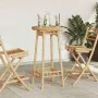 Mesa de bar para exterior redonda de bambú Ø55x100 cm | Foro24.es | Tu tienda online para hogar, jardín y más Foro24.es