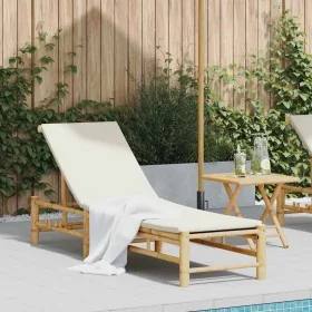 Tumbona con cojines 55x199x30 cm bambú von , Liegen - Ref: Foro24-4108226, Preis: 198,46 €, Rabatt: %