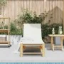 Tumbona con cojines 55x199x30 cm bambú by , Loungers - Ref: Foro24-4108226, Price: 198,46 €, Discount: %