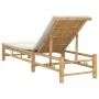 Tumbona con cojines 55x199x30 cm bambú by , Loungers - Ref: Foro24-4108226, Price: 198,46 €, Discount: %
