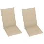 Sillas de jardín reclinables 2 uds madera maciza acacia cojines von , Gartenstühle - Ref: Foro24-3064062, Preis: 182,59 €, Ra...