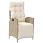 Set comedor de jardín 9 pzas con cojines ratán sintético beige | Foro24.es | Tu tienda online para hogar, jardín y más Foro24.es