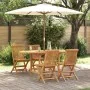Conjunto de Comedor de Jardín de 5 Piezas de Madera Sólida de Teca | Foro24.es | Tu tienda online para hogar, jardín y más Foro24.es