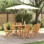 Conjunto de 7 Piezas de Comedor de Jardín de Madera Sólida de Teca von , Gartentische - Ref: Foro24-3157129, Preis: 614,67 €,...