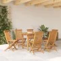 Conjunto de 7 Piezas de Comedor de Jardín de Madera Sólida de Teca von , Gartentische - Ref: Foro24-3157129, Preis: 614,67 €,...