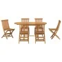 Conjunto de 7 Piezas de Comedor de Jardín de Madera Sólida de Teca von , Gartentische - Ref: Foro24-3157129, Preis: 614,67 €,...