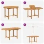 Conjunto de 7 Piezas de Comedor de Jardín de Madera Sólida de Teca von , Gartentische - Ref: Foro24-3157129, Preis: 614,67 €,...