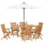 Conjunto de Comedor de Jardín de 7 Piezas de Madera Sólida de Teca von , Gartentische - Ref: Foro24-3157131, Preis: 685,72 €,...