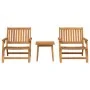 Sillas de Jardín con Mesa 3 pcs de Madera Sólida de Acacia de , Mesas de jardín - Ref: Foro24-3214432, Precio: 178,90 €, Desc...