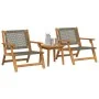 Sillas de Jardín con Mesa 3 pcs Gris Madera Maciza de Acacia by , Garden chairs - Ref: Foro24-3214434, Price: 191,99 €, Disco...