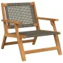 Sillas de Jardín con Mesa 3 pcs Gris Madera Maciza de Acacia by , Garden chairs - Ref: Foro24-3214434, Price: 191,99 €, Disco...