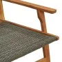 Sillas de Jardín con Mesa 3 pcs Gris Madera Maciza de Acacia by , Garden chairs - Ref: Foro24-3214434, Price: 191,99 €, Disco...