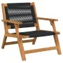 Juego de Sillas de Jardín con Mesa, 3 piezas, Negra, de Madera Sólida de Acacia | Foro24.es | Tu tienda online para hogar, jardín y más Foro24.es