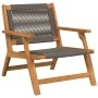 Sillas de Jardín con Mesa 3 pcs Gris de Madera Maciza de Acacia de , Sillas de jardín - Ref: Foro24-3214438, Precio: 221,42 €...