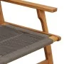 Sillas de Jardín con Mesa 3 pcs Gris de Madera Maciza de Acacia de , Sillas de jardín - Ref: Foro24-3214438, Precio: 221,42 €...
