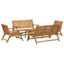 Sillas de jardín con mesa 5 piezas de madera maciza de acacia by , Garden tables - Ref: Foro24-3214456, Price: 399,08 €, Disc...