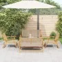 Sillas de jardín con mesa de 5 piezas en beige de madera maciza de acacia de , Sillas de jardín - Ref: Foro24-3214459, Precio...