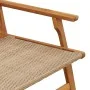 Sillas de jardín con mesa de 5 piezas en beige de madera maciza de acacia de , Sillas de jardín - Ref: Foro24-3214459, Precio...