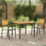 Juego de Comedor de Jardín de 3 Piezas Negro y Madera Metal y Madera von , Gartentische - Ref: Foro24-3284413, Preis: 288,59 ...