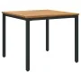 Juego de Comedor Jardín Conjunto de 5 Negro y Marrón Metal y madera | Foro24.es | Tu tienda online para hogar, jardín y más Foro24.es