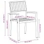 Juego de Comedor Jardín Conjunto de 5 Negro y Marrón Metal y madera | Foro24.es | Tu tienda online para hogar, jardín y más Foro24.es