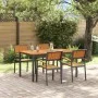 Juego de Comedor de Jardín Conjunto de 5 Piezas Negro | Foro24.es | Tu tienda online para hogar, jardín y más Foro24.es