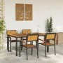 Juego de Comedor de Jardín Conjunto de 5 Piezas Negro | Foro24.es | Tu tienda online para hogar, jardín y más Foro24.es