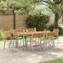 Conjunto de Comedor para Jardín Conjunto de 7 Gris Metal Duradero | Foro24.es | Tu tienda online para hogar, jardín y más Foro24.es